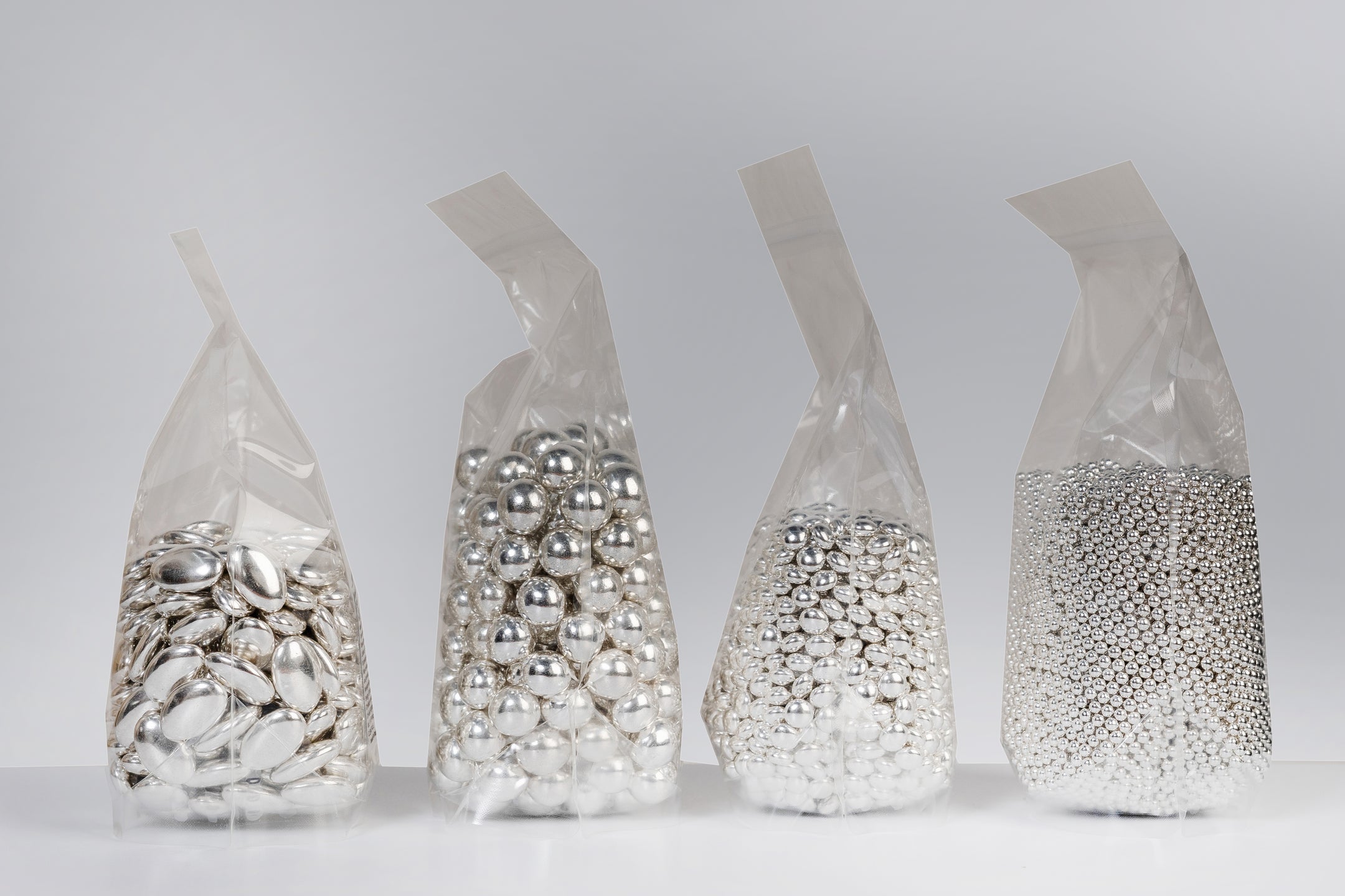 confetti ARGENTO con nocciola e doppio cioccolato