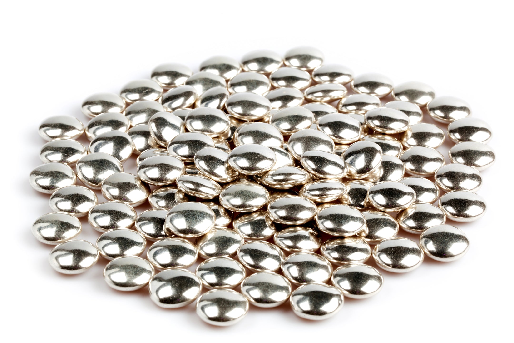 Busta trasparente doypack con confetti minilenti a cioccolato fondente color Argento