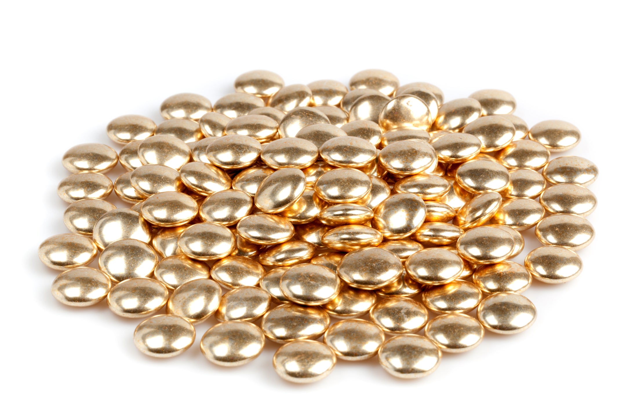 Busta trasparente doypack con confetti mini lenti a cioccolato fondente color Oro (Copia)